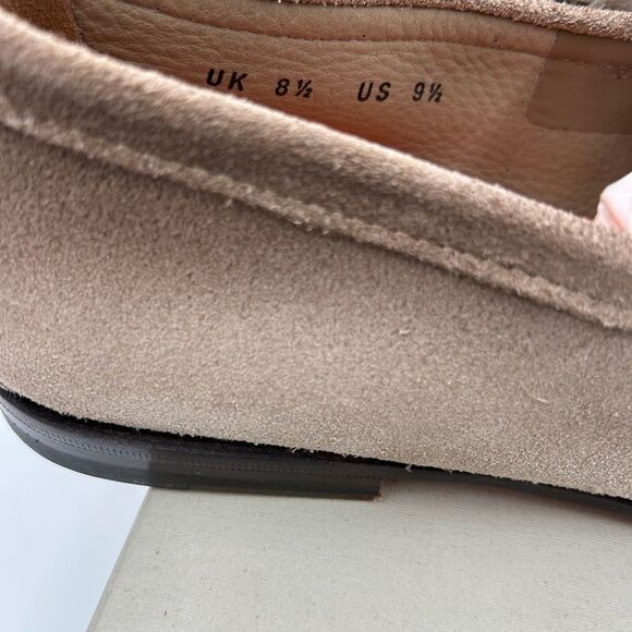 Men’s Santoni Carlos suede Penny loafer size 9.5 made in Italy cobbler soles - Picture 9 of 9